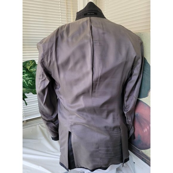 CALVIN KLEIN 38R MEN'S SPORT COAT GRAY WOOL BLEND TWO-BUTTON TWO-VENTS B524 - Picture 5 of 13